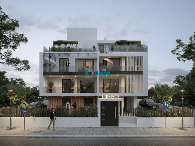 Spacious Two Bedroom Apartment with a Private Roof Garden in Paralimni Area